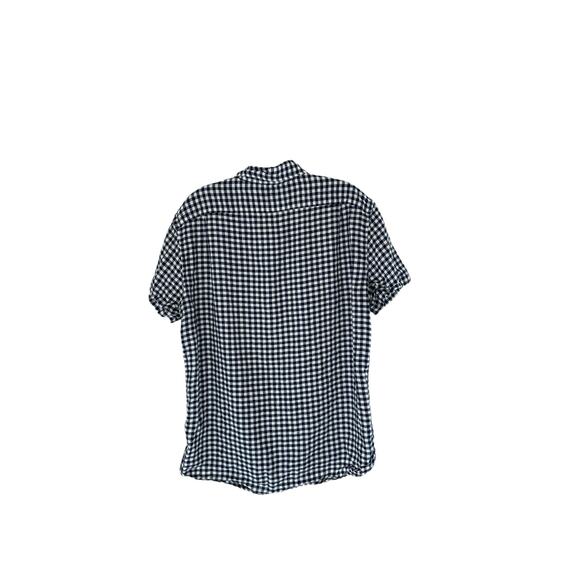 J.Crew‎ Men's Blue White Casual Slim Gingham Button Down Shirt Size Large - Picture 10 of 13